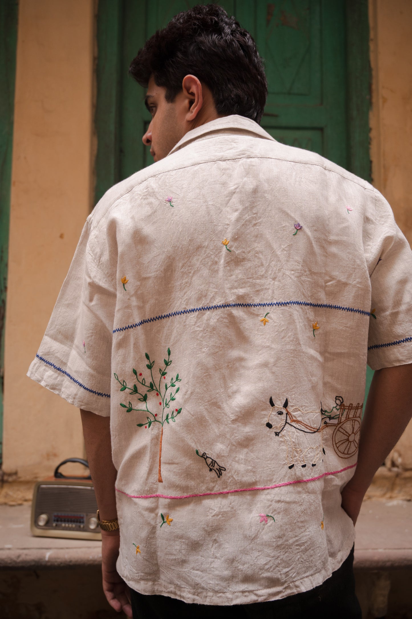 Made-in-village Embroidered Shirt