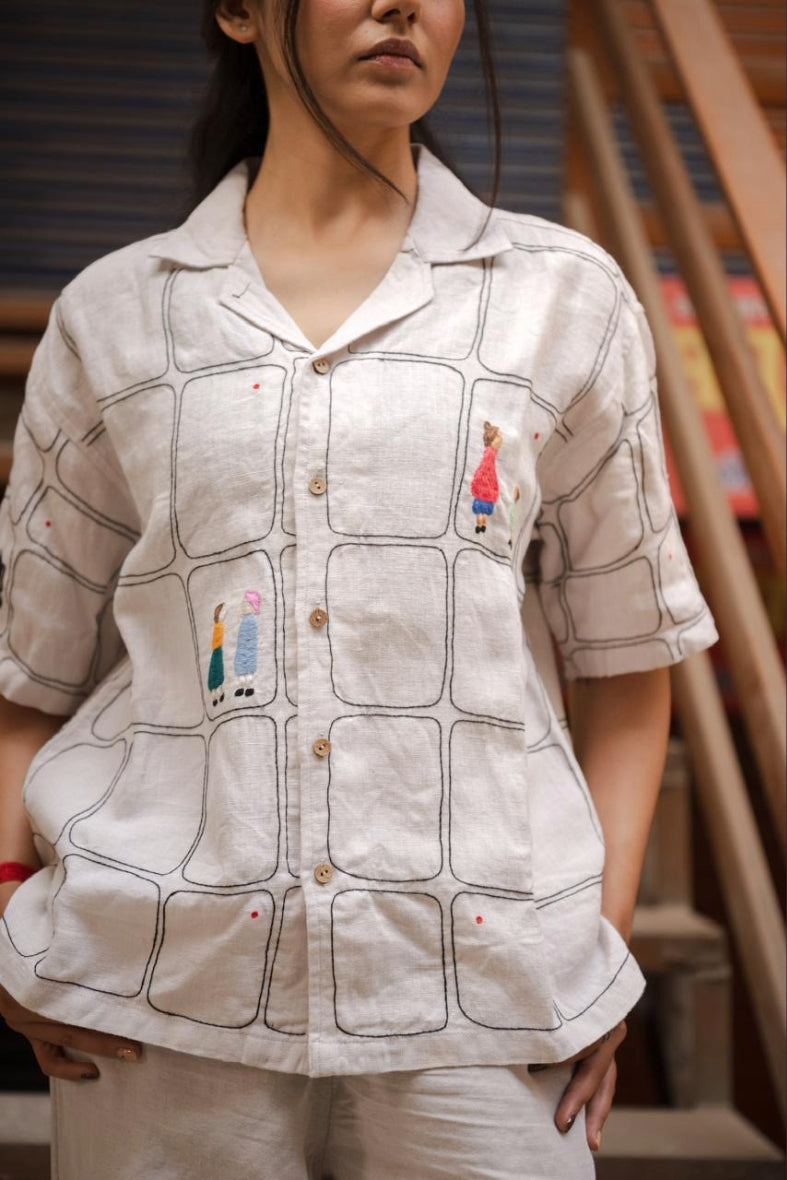 Window Tales II Embroidered Shirt