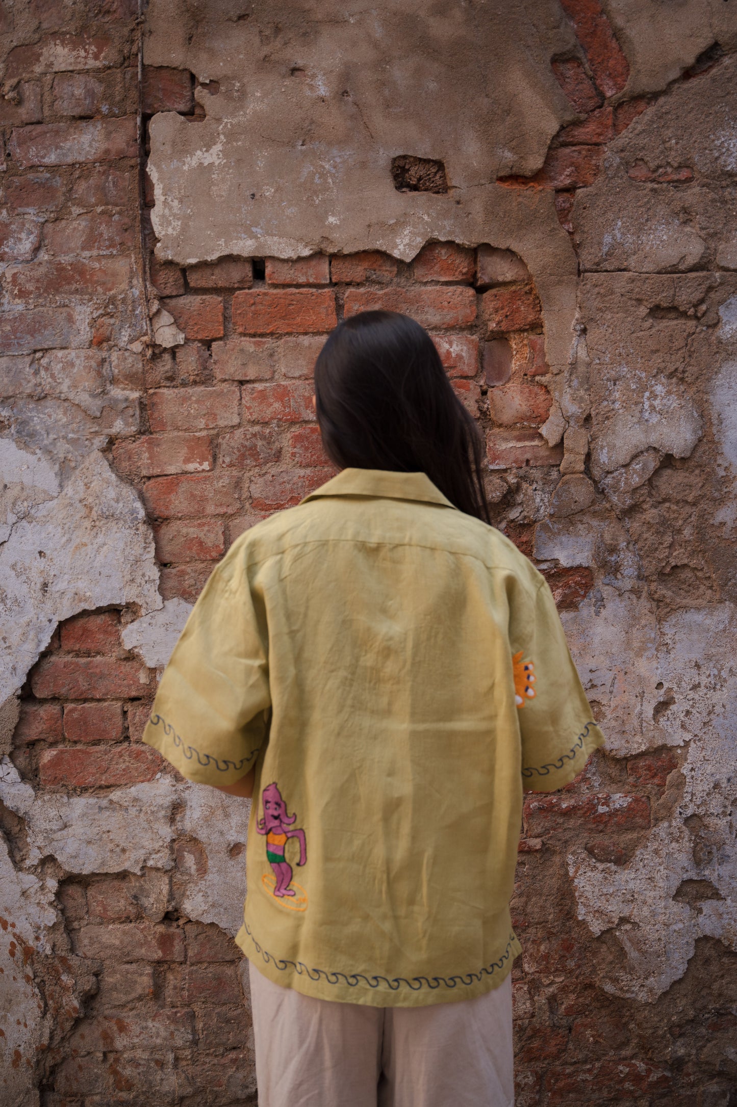 Beach Embroidered Shirt