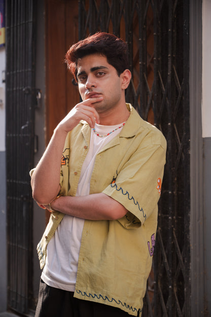 Beach Embroidered Shirt