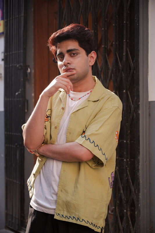 Beach Embroidered Shirt