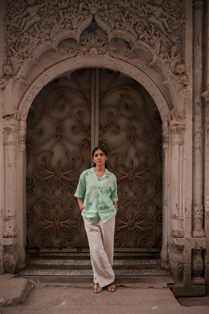 Sunflower Embroidered Shirt