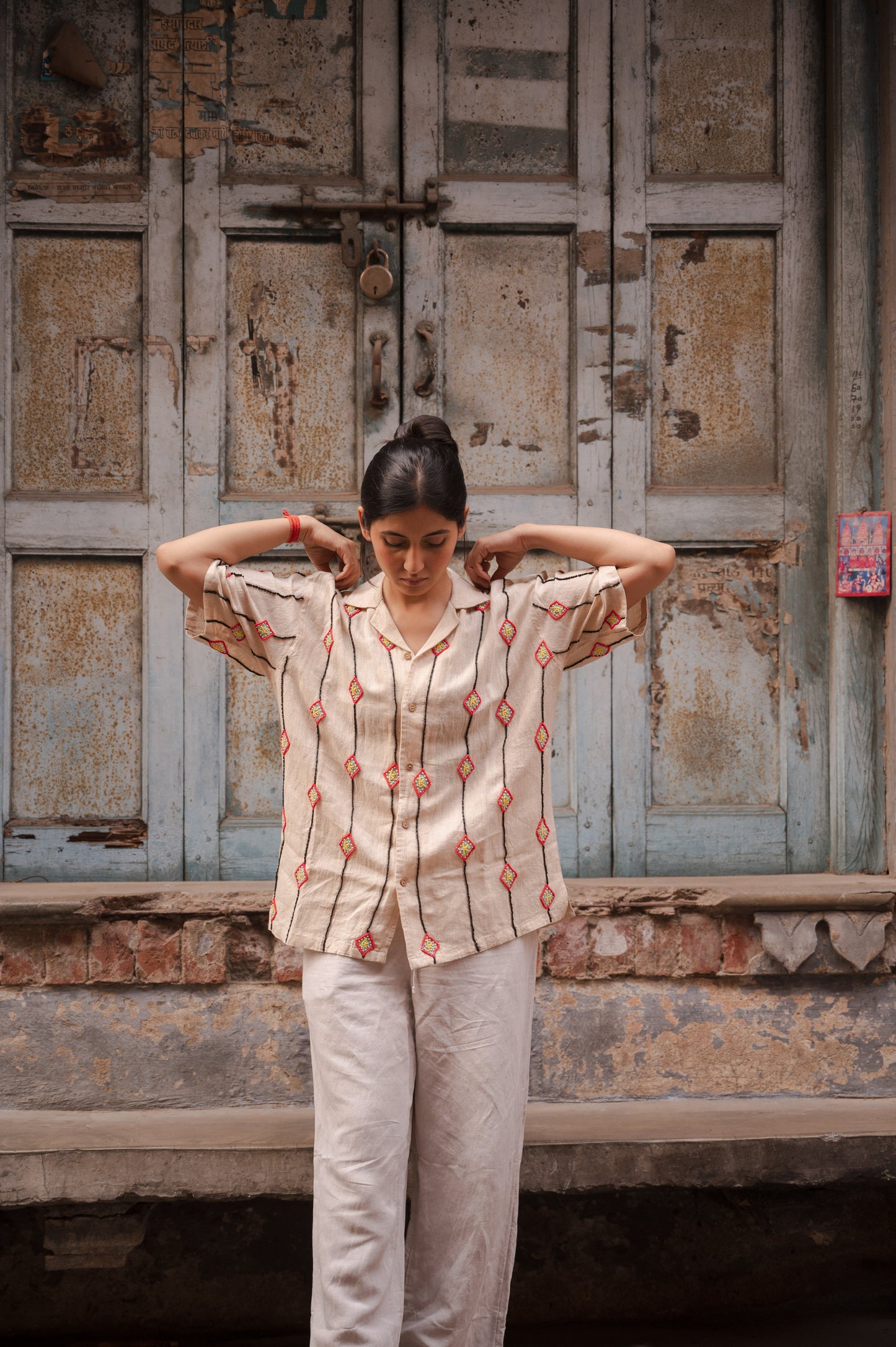 Bead Embroidered Shirt