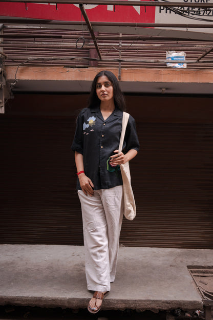 Applique Embroidered Shirt