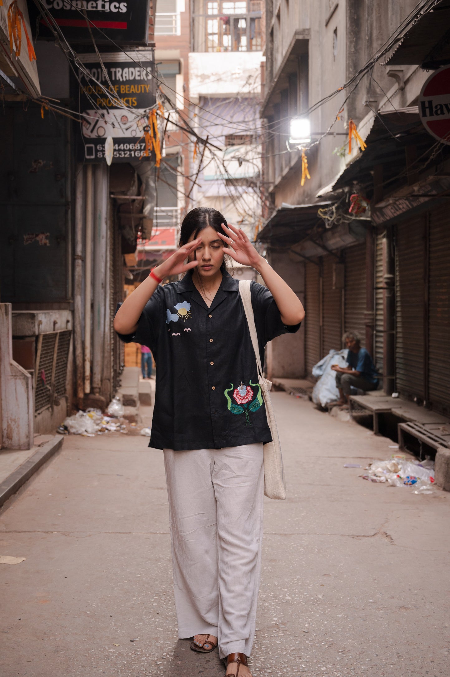 Applique Embroidered Shirt