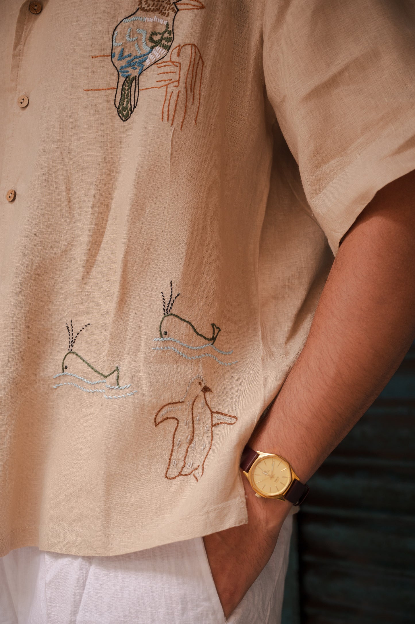 Kingfisher Embroidered Shirt
