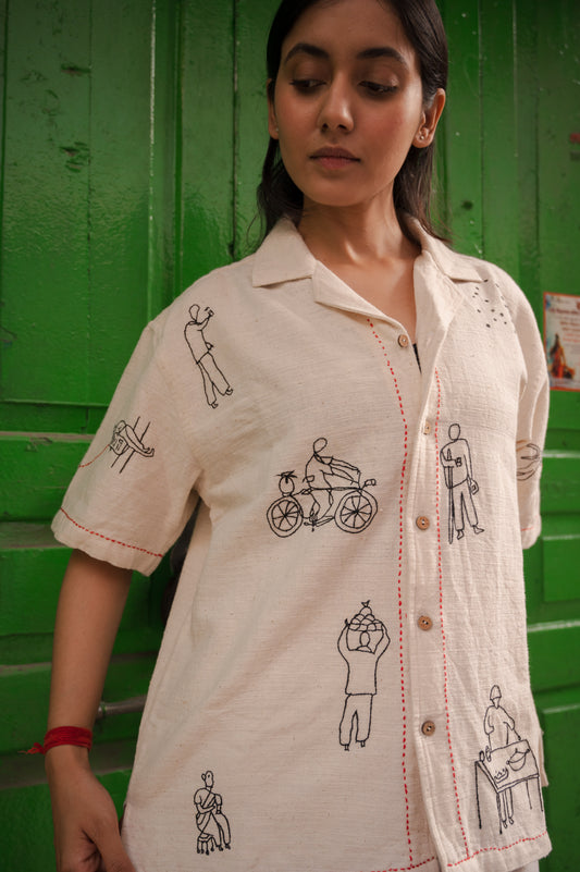 Tapestry Embroidered Shirt