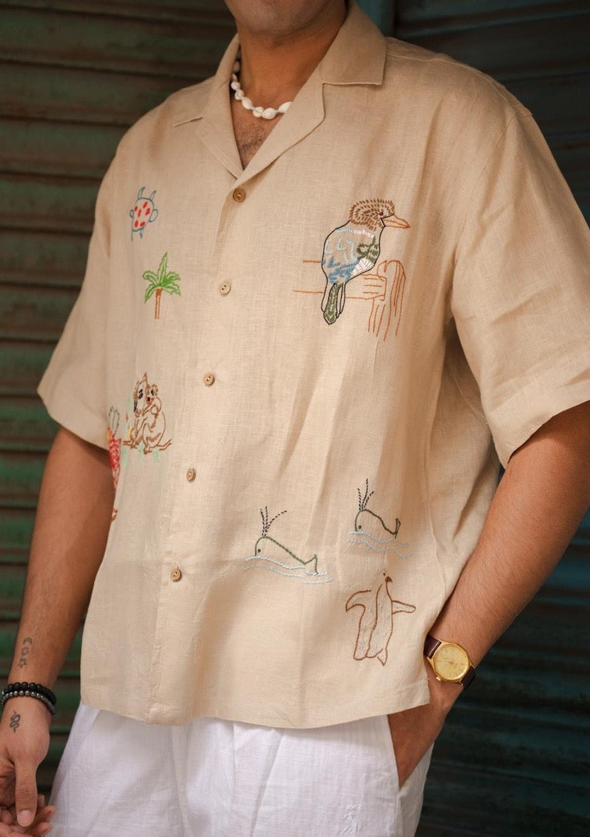 Kingfisher Embroidered Shirt